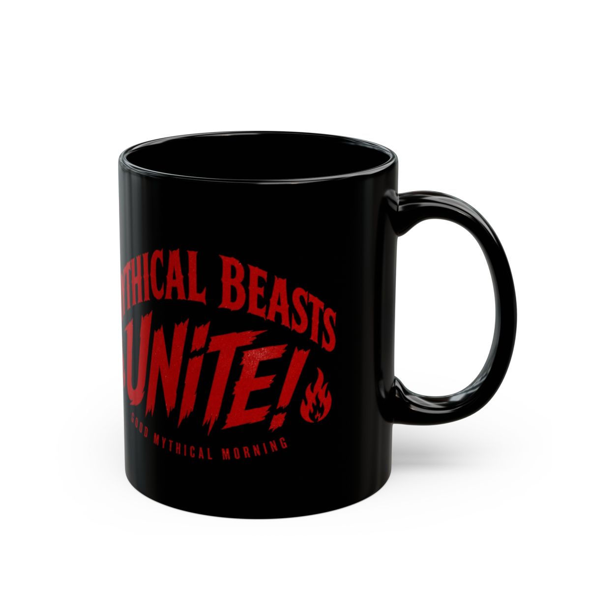 Good Mythical Morning "Mythical Beasts Unite!" Black Mug