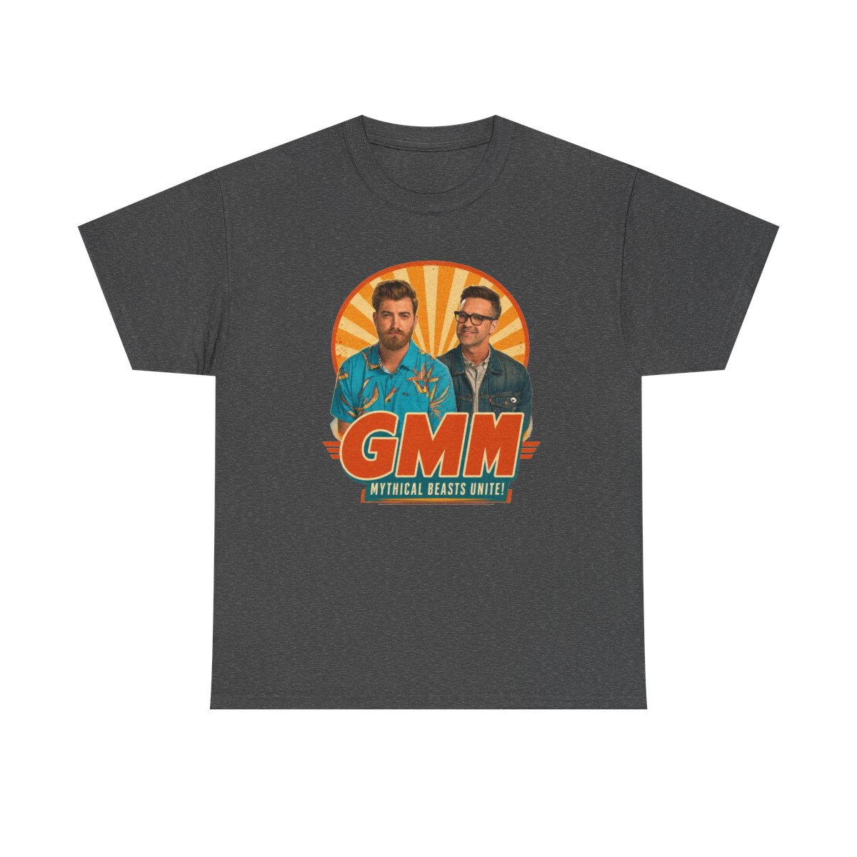 Good Mythical Morning " in bold Bebas Kai font below. " Unisex Tee - alternate angle 3, merchandise