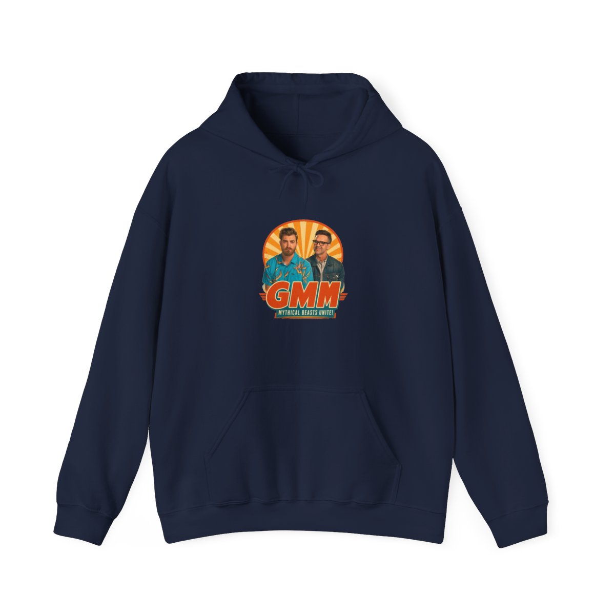 Good Mythical Morning " in bold Bebas Kai font below. " Hoodie - alternate angle 3, merchandise
