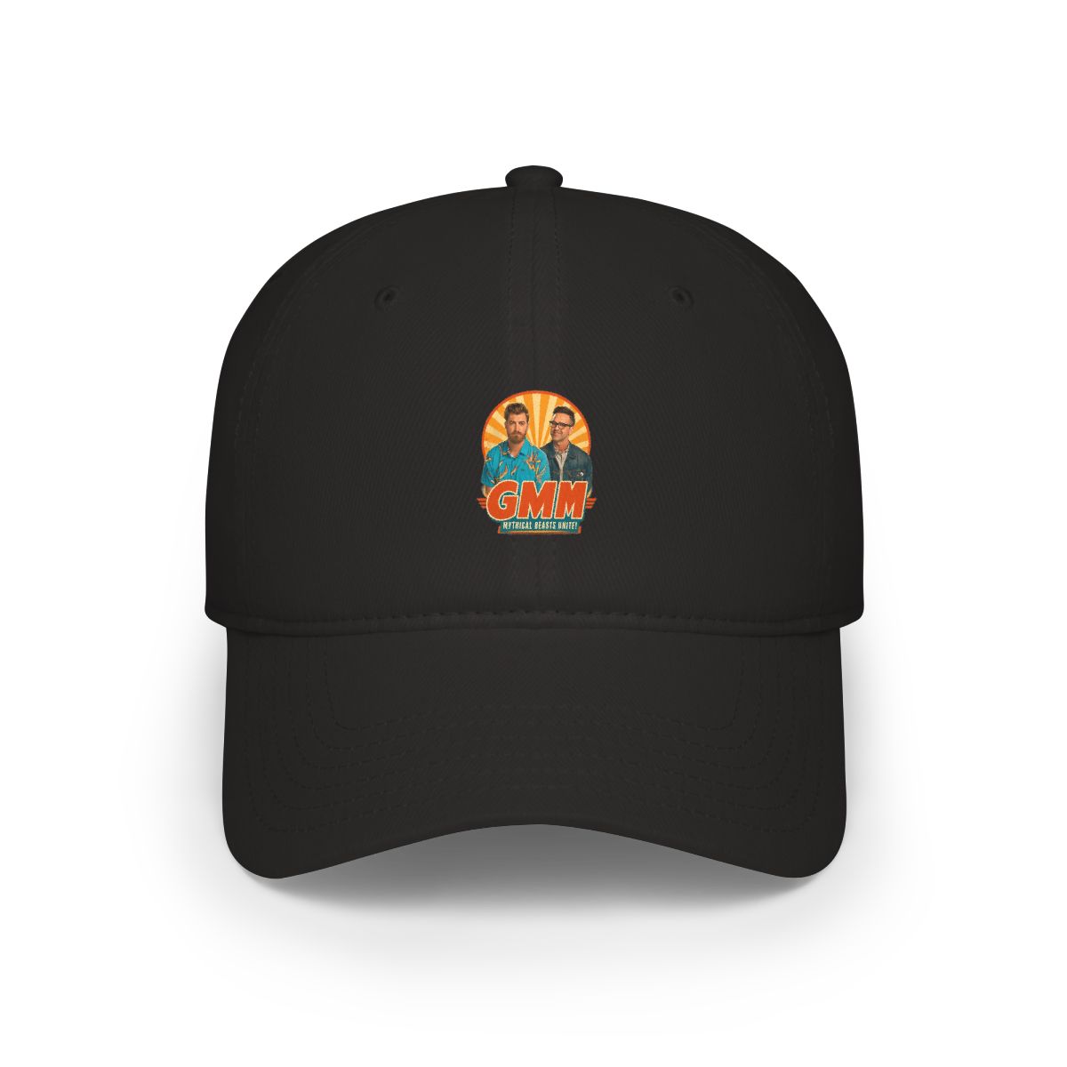 Good Mythical Morning " in bold Bebas Kai font below. " Hat - alternate angle 2, merchandise
