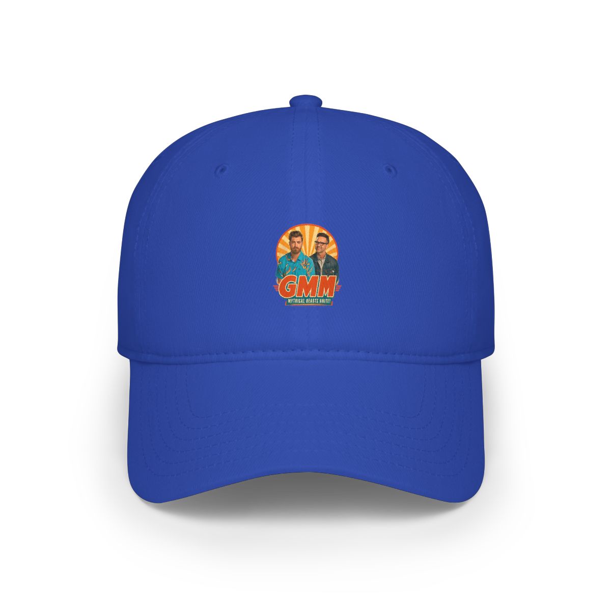 Good Mythical Morning " in bold Bebas Kai font below. " Hat - alternate angle 5, merchandise