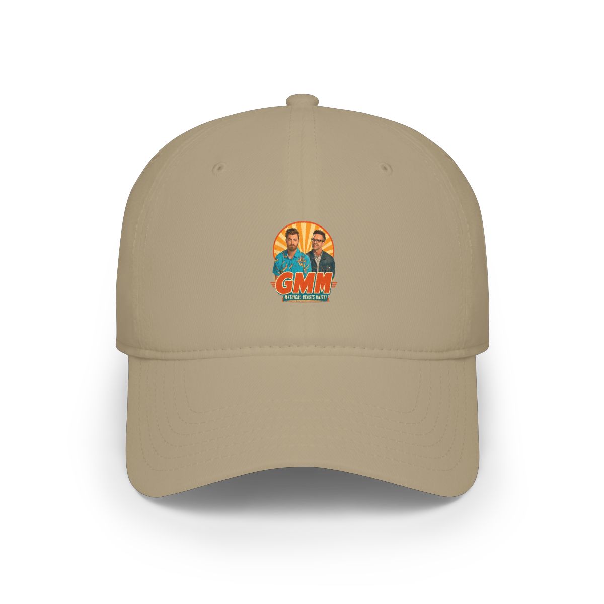 Good Mythical Morning " in bold Bebas Kai font below. " Hat - alternate angle 3, merchandise