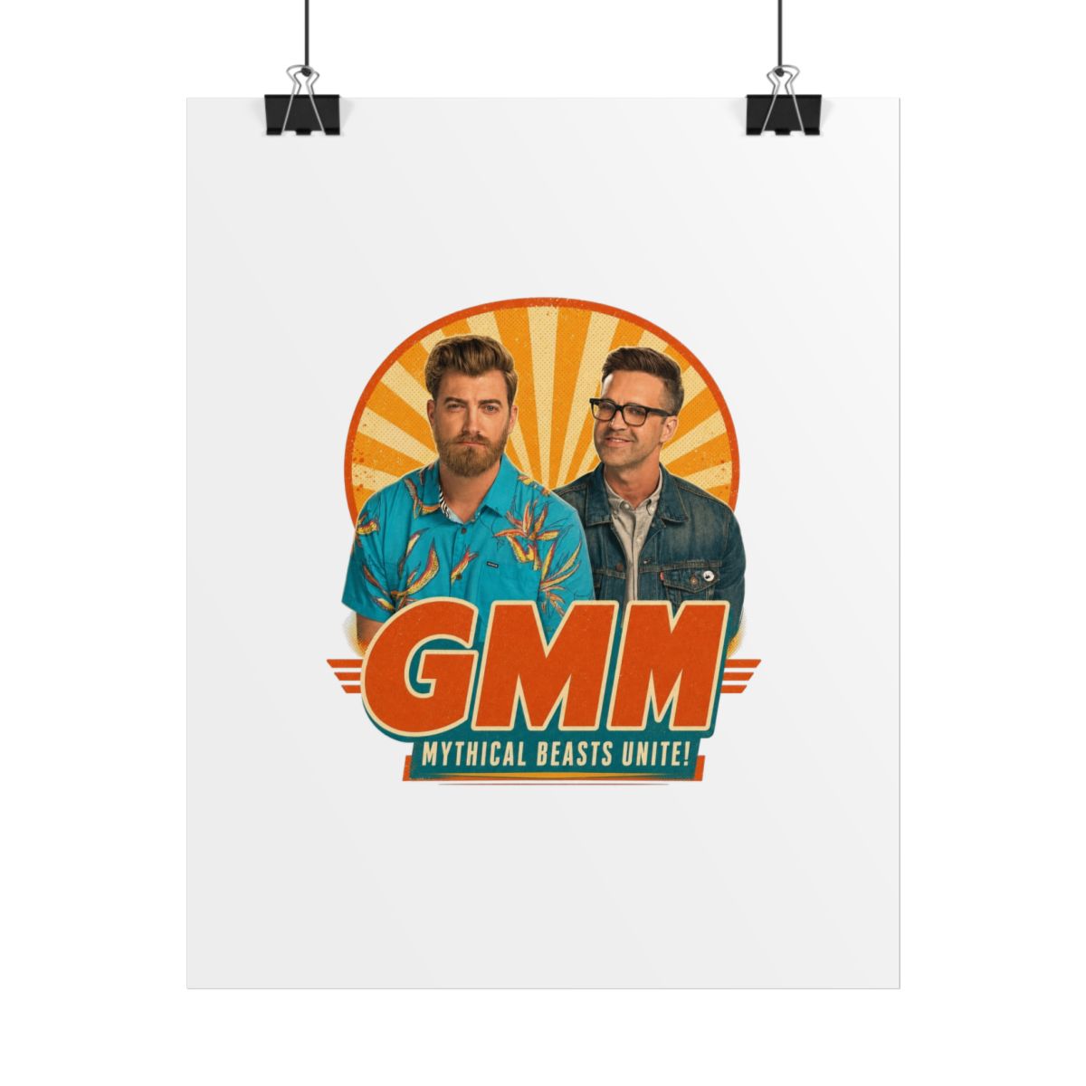 Good Mythical Morning " in bold Bebas Kai font below. " Poster
